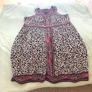 Beautiful black/white/pink dress size 3X